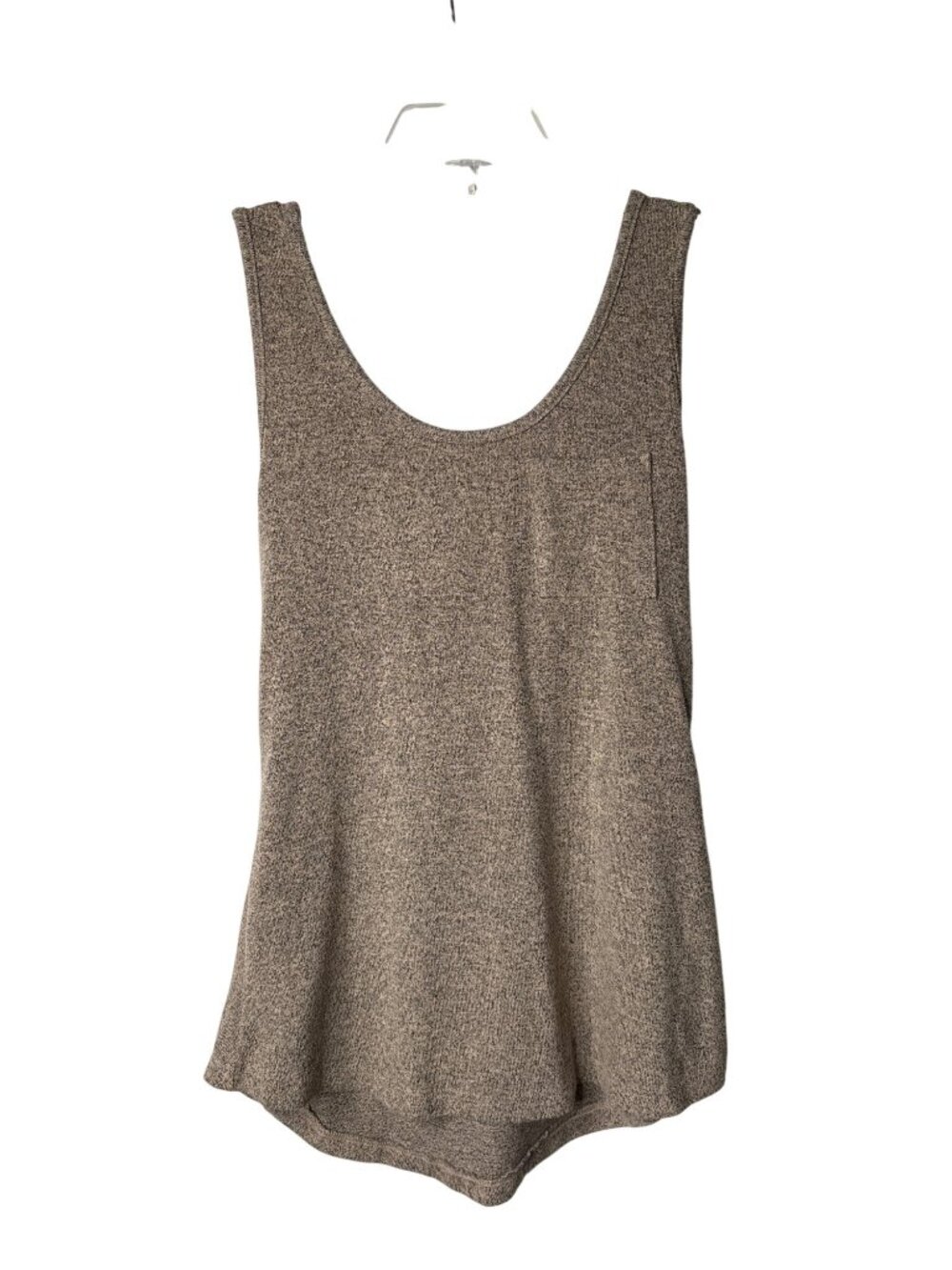 Bar III Knit Pocket Tank Top Size S Strappy Back Brown